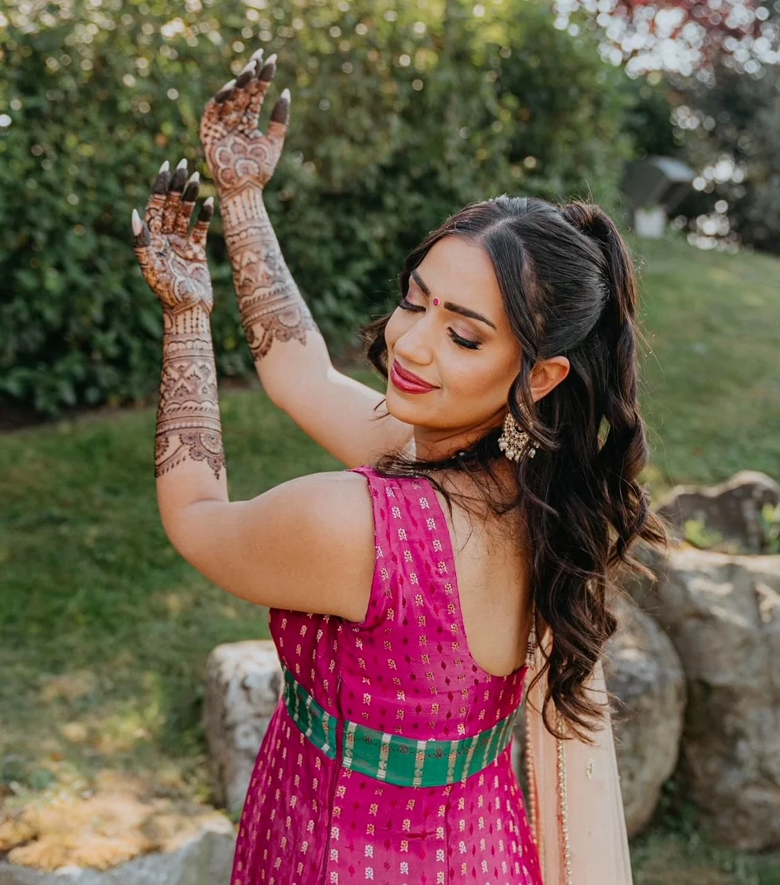 Bridal mehndi portrait